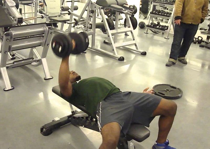 One-Sided Dumbbell Press