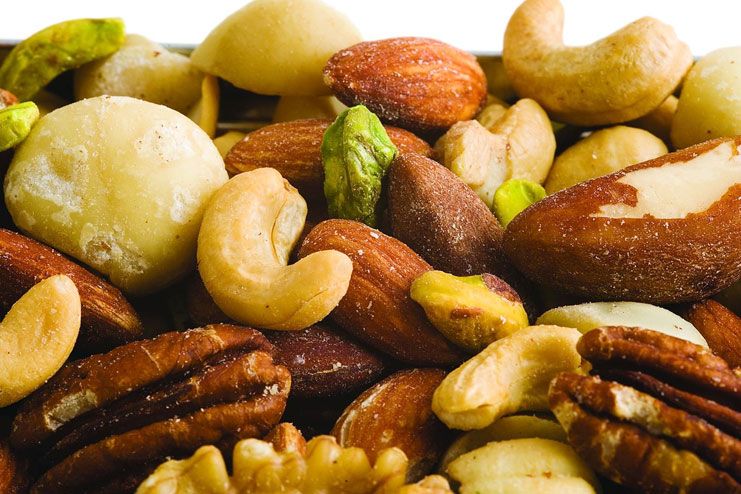 Dry fruits are rich fibrous foods