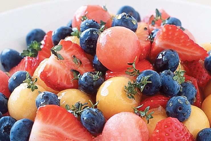 Berry and melon salad