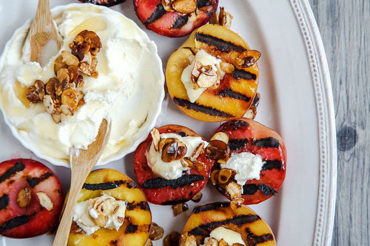 Grilled stone fruit
