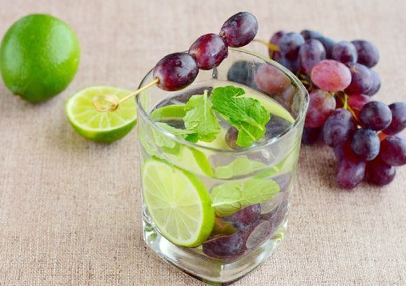 Black Grape Lime Infused Water
