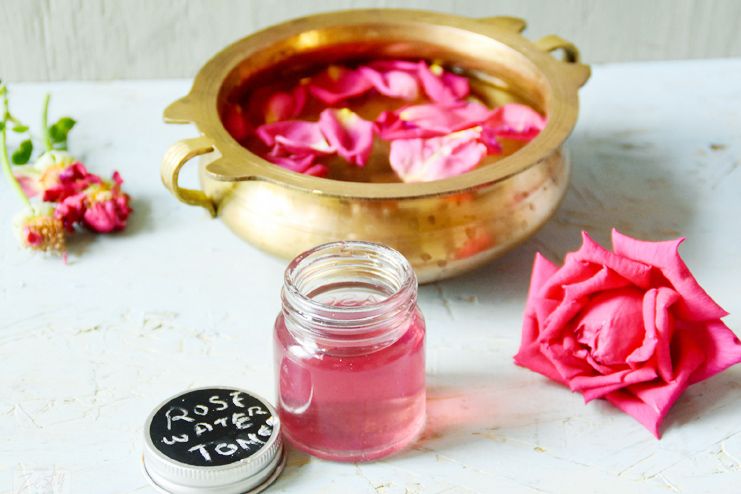 Facial hair removal with rose water