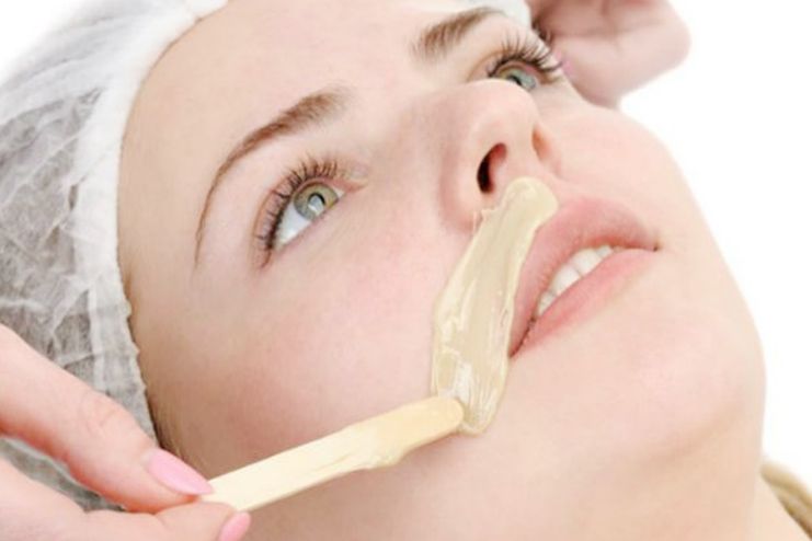 Facial Hair Removal with Waxing