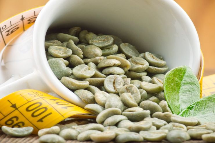 Green coffee with turmeric