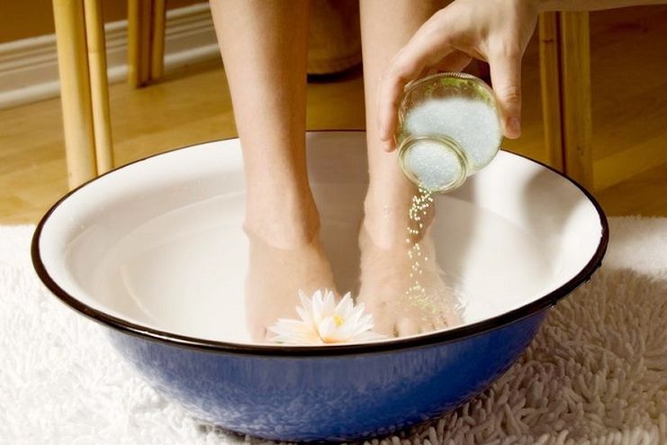 Epsom Salt Foot Soak for Swollen Feet