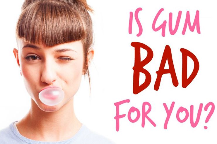Is chewing gum bad