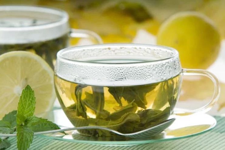 Spearmint tea for upper lip hair removal