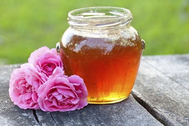 Rose water and honey