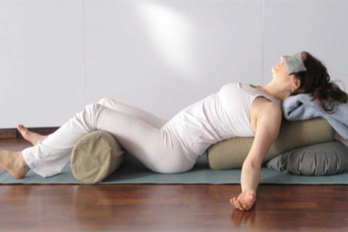 restorative yoga pose