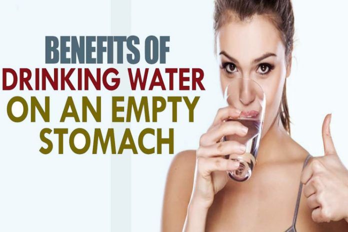 drinking water on an empty stomach