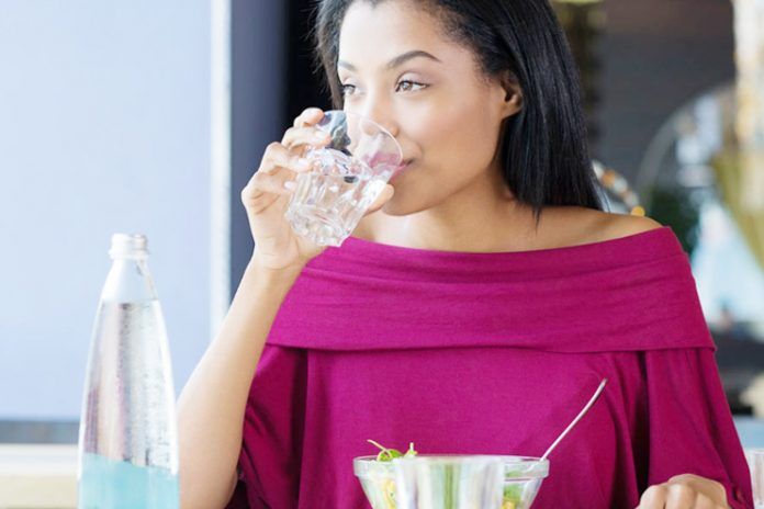 Drinking water after meals