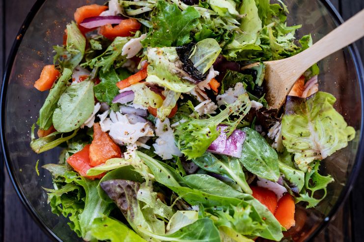 Low-Fat Dressing and Salad