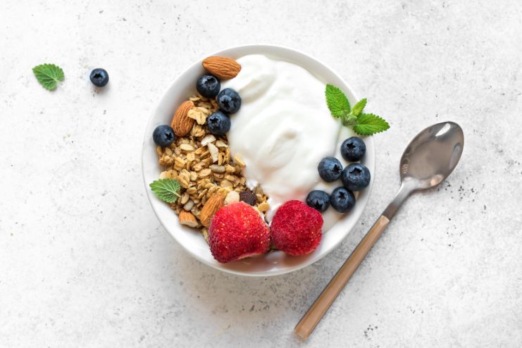 Yogurt and Fruits