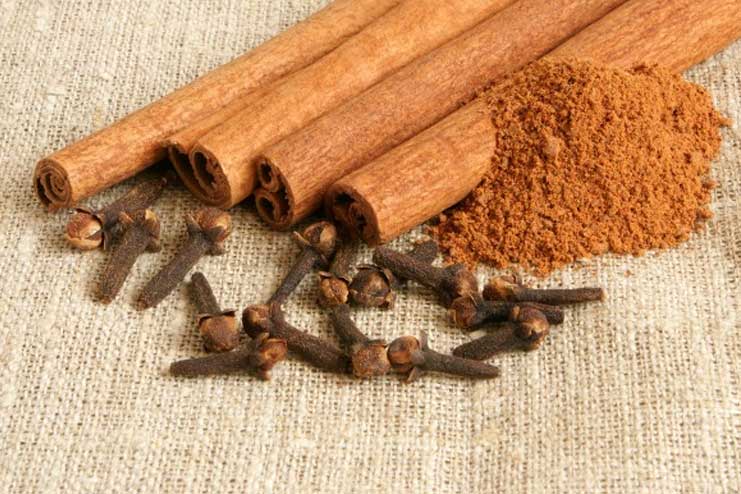 Cinnamon and clove oil