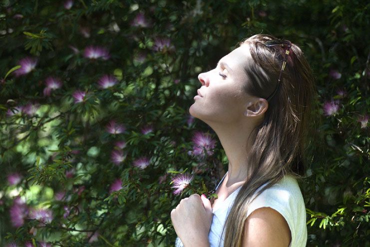 Practice breathing exercise