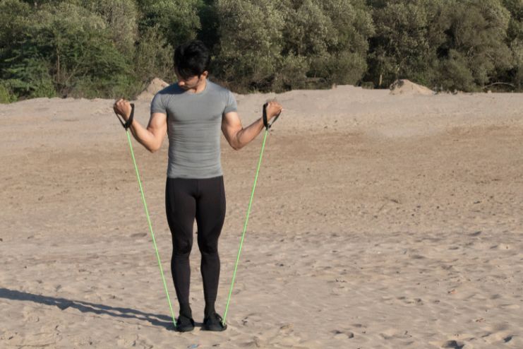 Resistance Band Bicep Curl