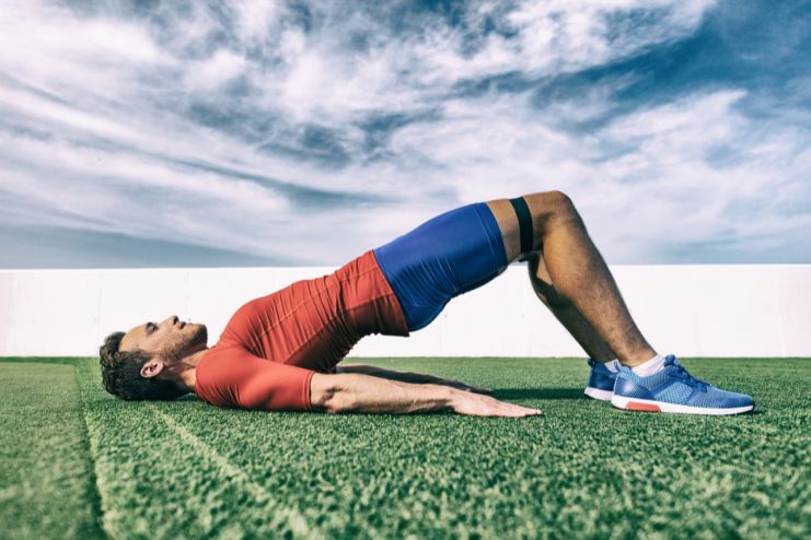 Resistance Band Glute Bridge