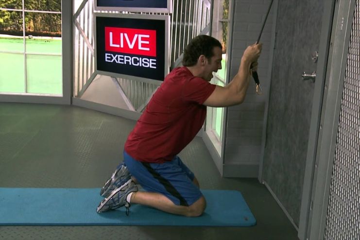 Resistance Band Kneeling Crunches
