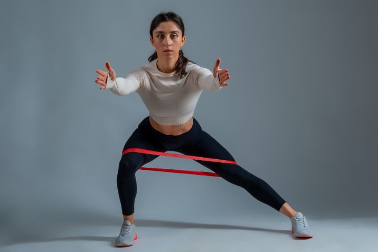 Resistance Band Lateral Lunge