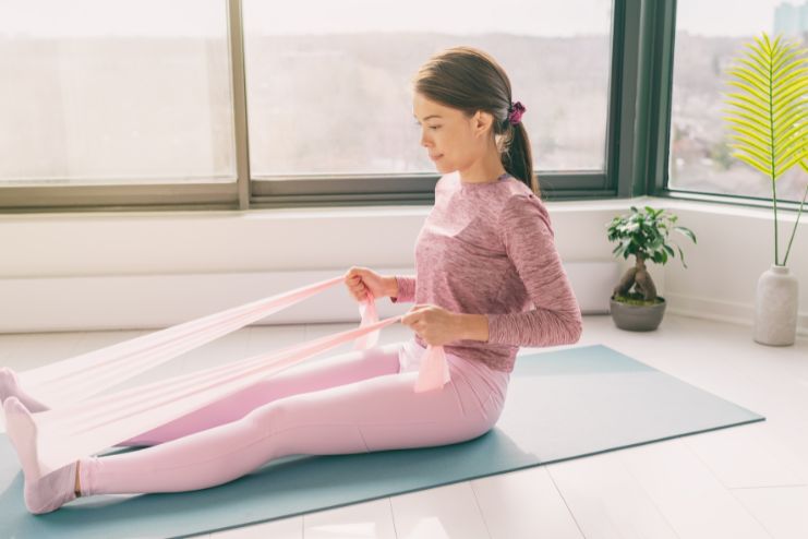 Resistance Band Seated Row