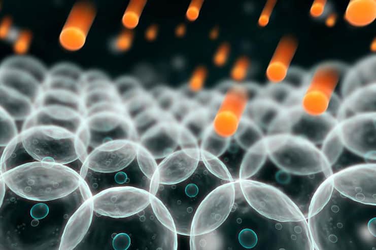 Neutralization of the free radicals