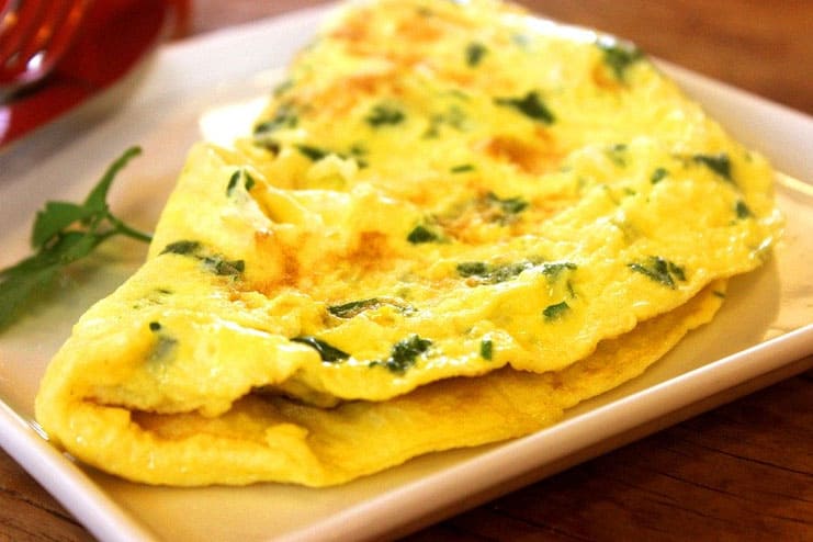 Vegetables omelet