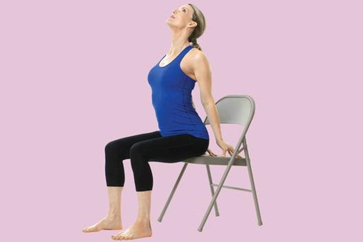 Seated Back Bend Pose