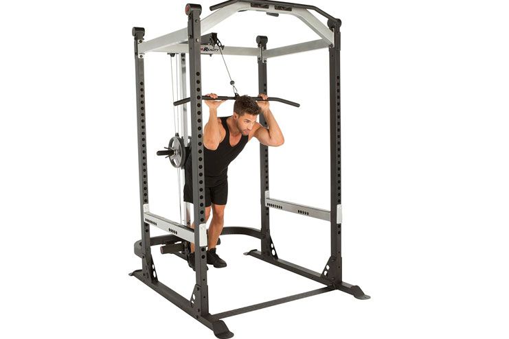 Fitness Reality X Class Light Power Racks with Lat pulldown