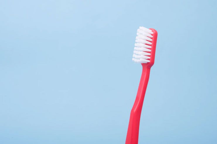 Keeping the brush in the bathroom