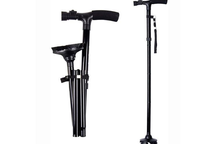 Ohuhu Folding Walking Cane with LED Light