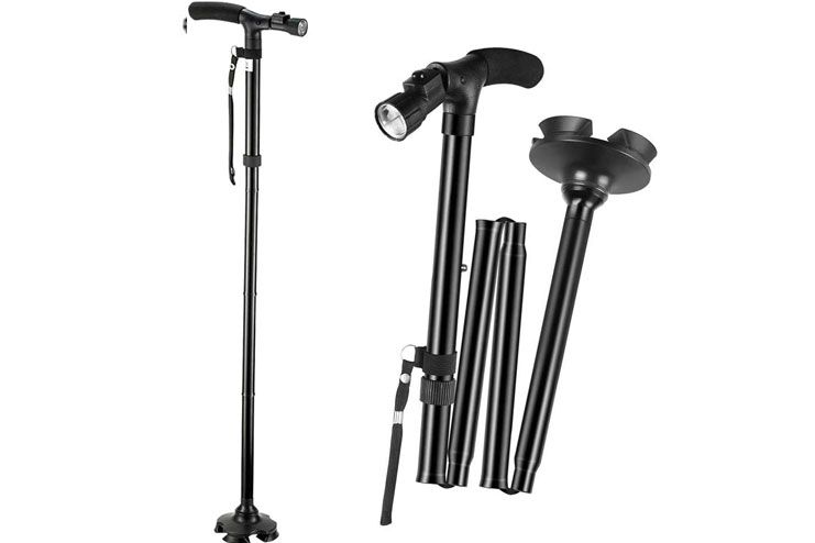 TigerBoss Foldable Ergonomic Walking Cane Crutch