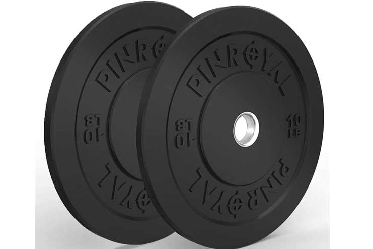 PINROYAL Bumper Plates 10LB-15LB Set Olympic Weight Plates