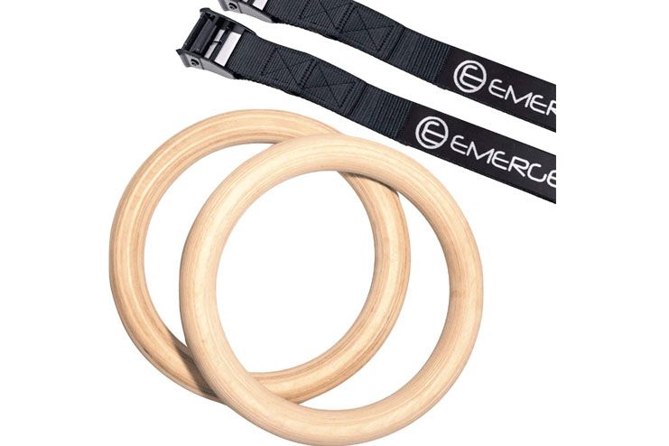 Emerge Olympic Wooden Gymnastic Rings