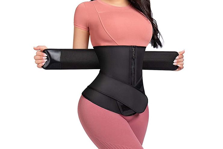 Ashlone Women waist trainer- latex corset