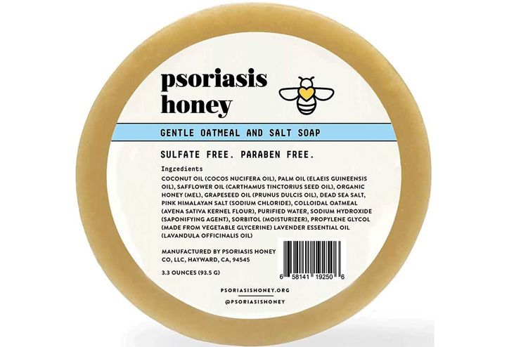 Psoriasis honey gentle oatmeal and salt soap