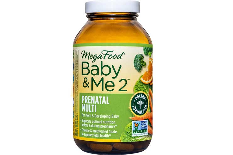 MegaFood Baby Me 2 Prenatal Vitamins Postnatal and Prenatal Multivitamin for Women