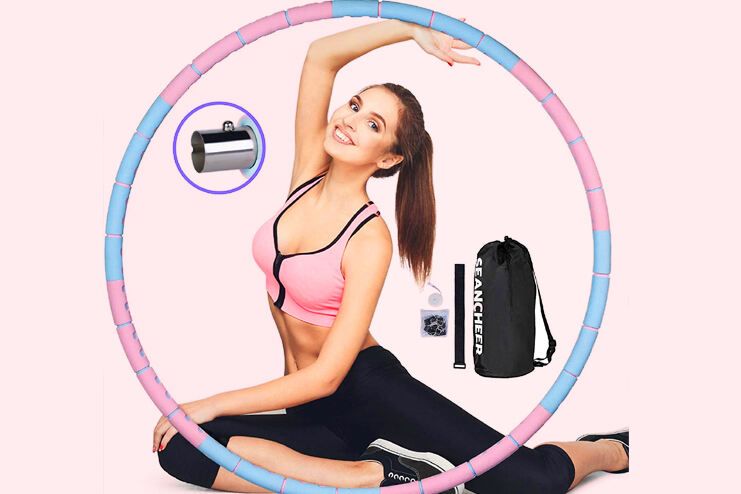 SEANCHEER Weighted Hola-Hoop for exercise