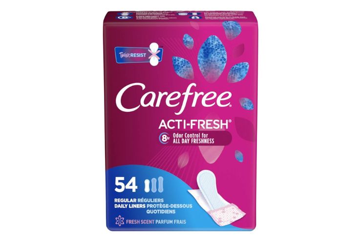 Carefree Acti-Fresh Body-Shaped Regular Pantiliners