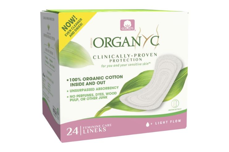 Organyc 100 Certified Organic Cotton Inside and Out Folded Panty Liner