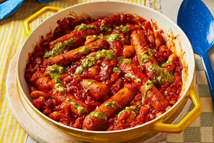 Spicy Sausage and Bean Casserole