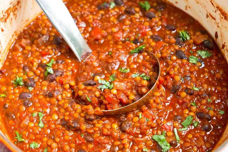 Vegetarian Chili with Lentils