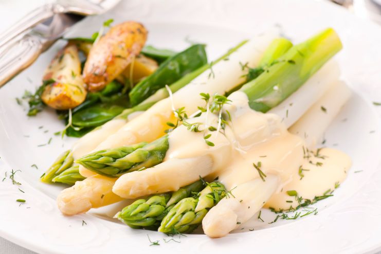 Baked Salmon with Sweet Potato and Asparagus
