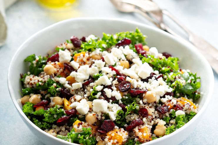 Chickpea and Tahini Quinoa Bowl
