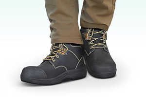 Orthofeet Men's Orthopedic Leather Granite Waterproof Work Boots
