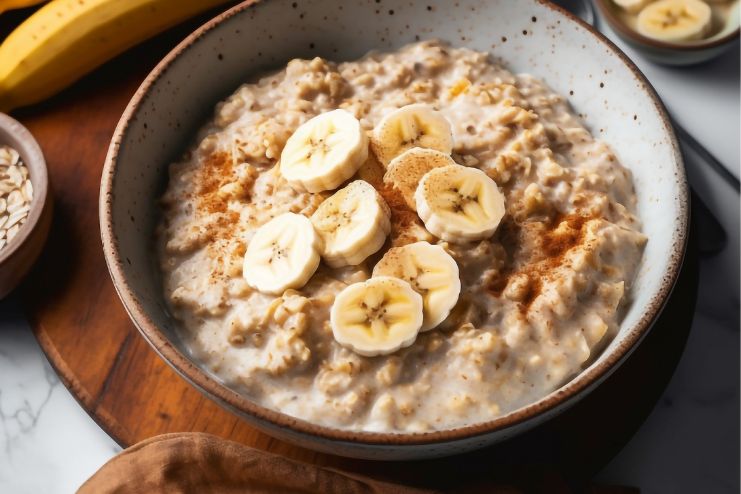 Overnight Oats with Banana and Cinnamon
