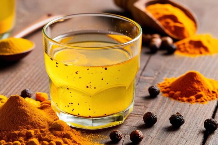 Turmeric and Black Pepper Water