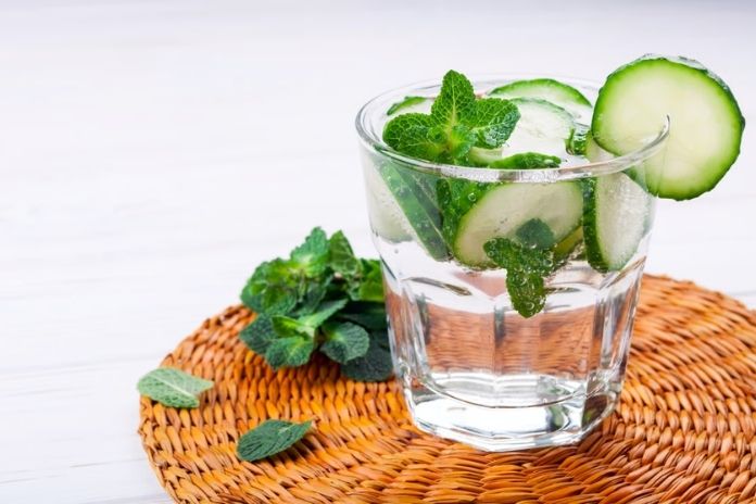 Cucumber and Mint Infused Water