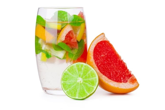 Lime, Orange, and Grapefruit Infused Water