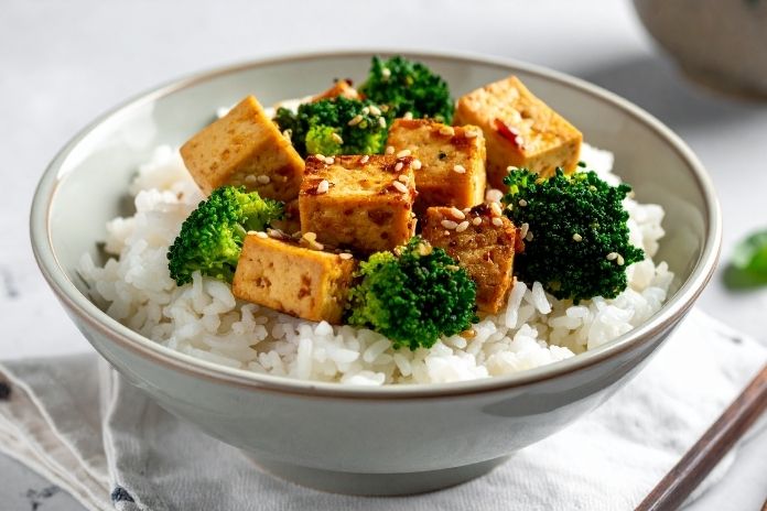 Silken Tofu Bowl With Soft Rice