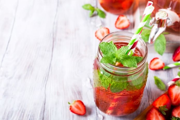 Strawberry and Mint Infused Water